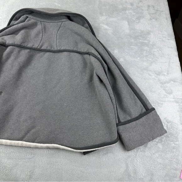 Kit & Ace Lululemon Gray Black Concordia Wrap Jacket Cotton Cashmere Women Sz 6 - Picture 14 of 16